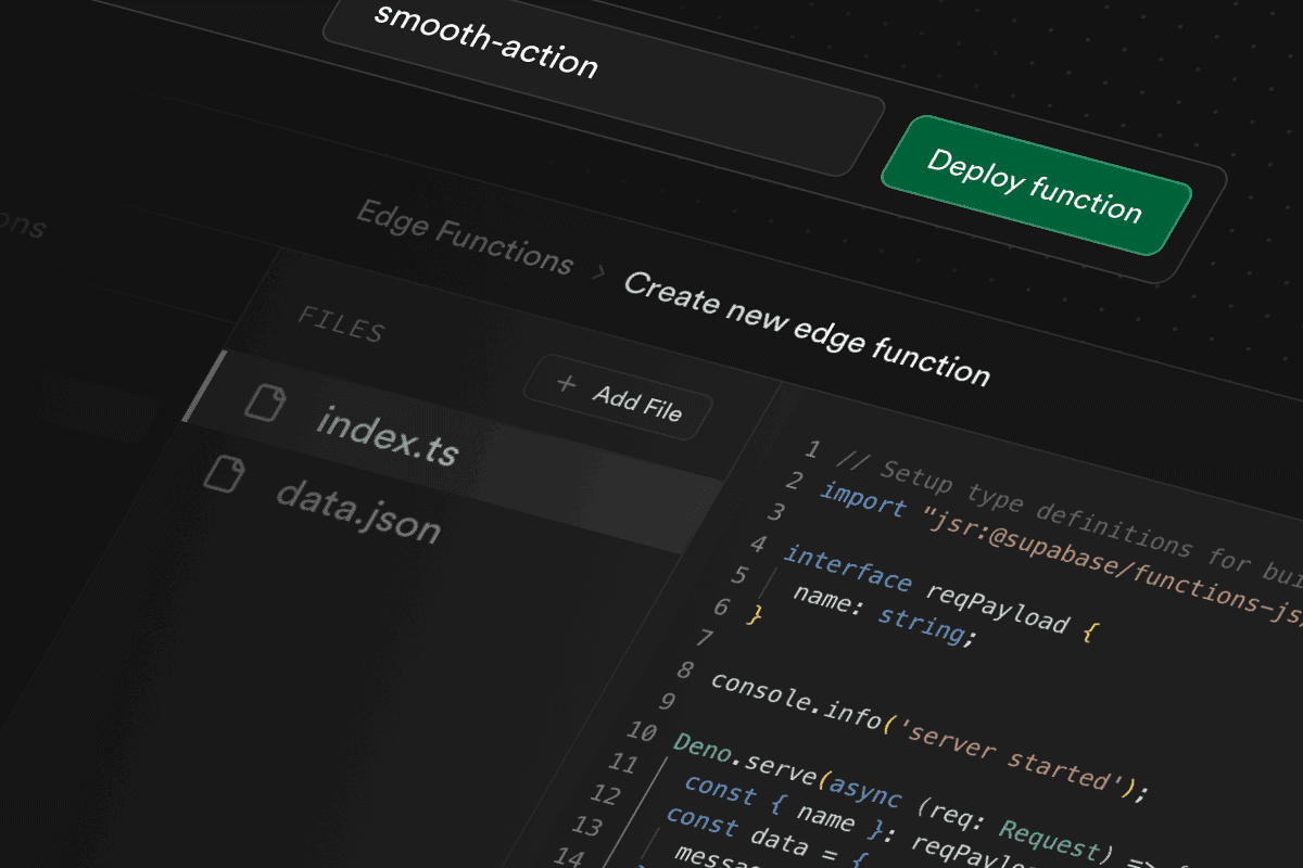 Edge Functions: Deploy from the Dashboard + Deno 2.1 thumbnail